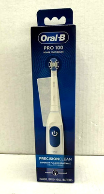 Oral-B Pro 100 Precision Clean, Battery Powered Electric Toothbrush, NEW