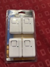 GE Window or Door Alarm 4 Pk 45174 Battery Operated White