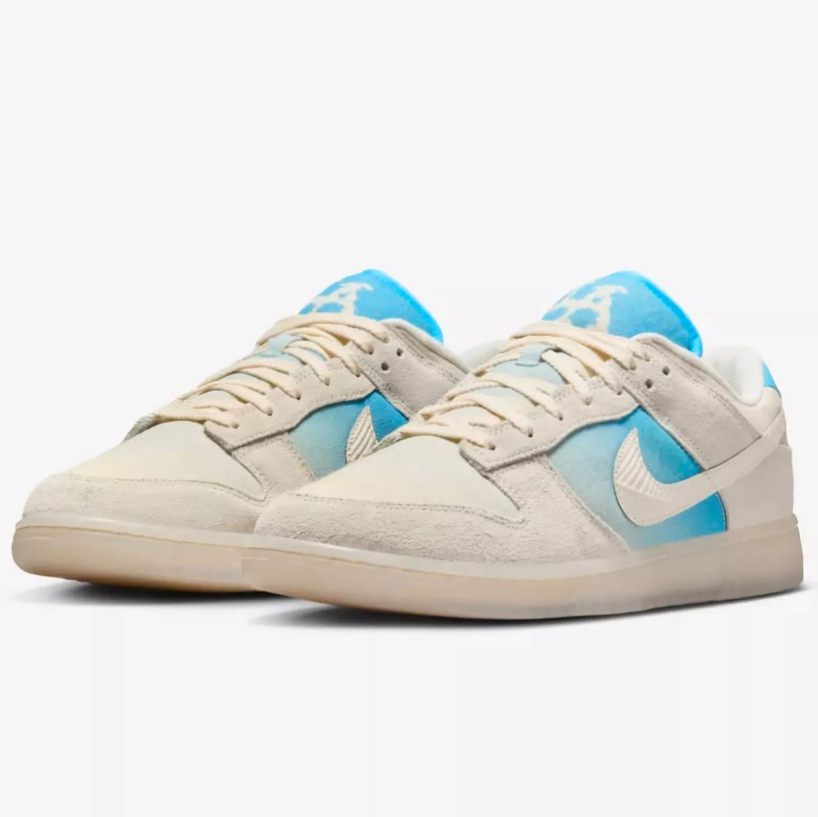 Nike Dunk Low SE LA HQ3621-133 Los Angeles Sail/Pale Ivory/Baltic Blue New DS
