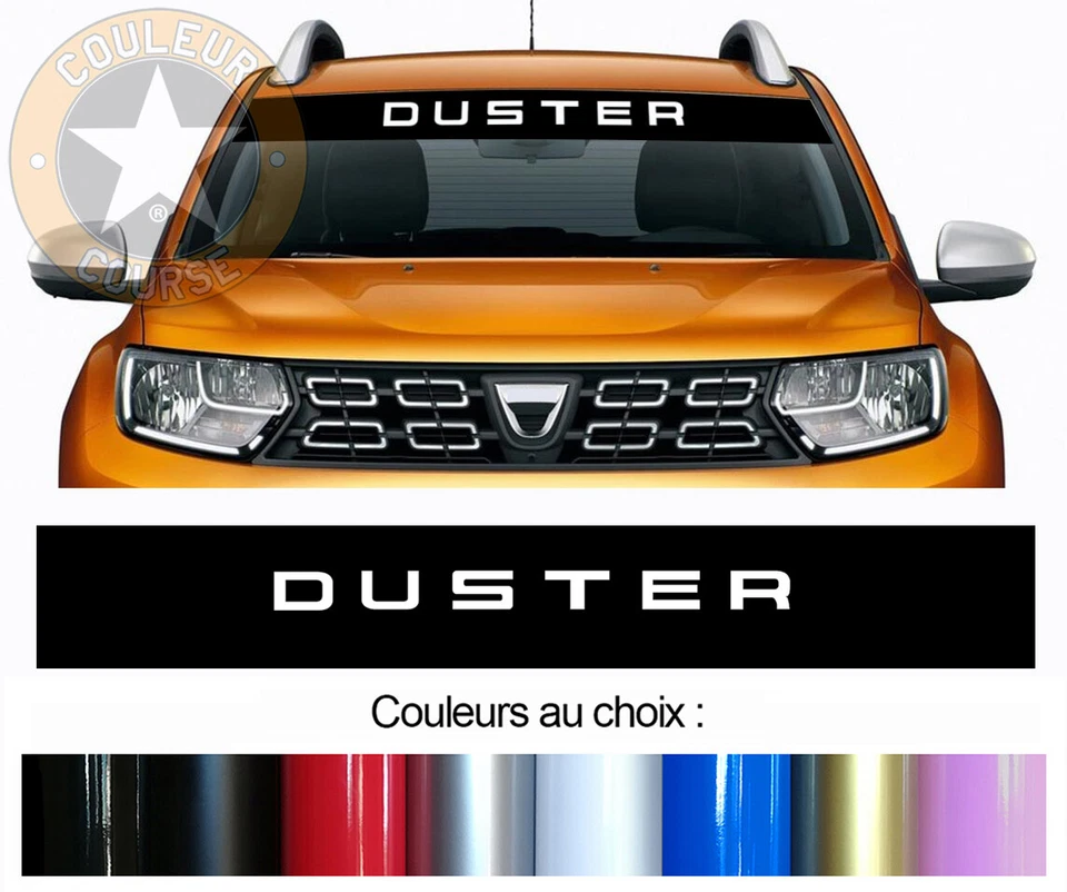 BANDEAU PARE SOLEIL POUR DACIA DUSTER 140cm X 23cm AUTOCOLLANT STICKER BD524-1