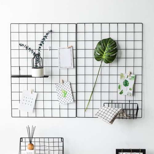 Mesh Photo Grid Panel Wire For Art Picture Wall Hanging Home Display Decor NEW - Foto 6 di 12