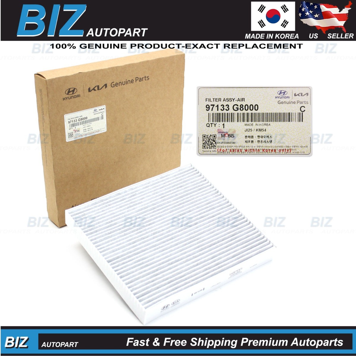 ❤︎ruru❤︎ Genuine Cabin Air Filter for 2018-2025 Kia K900 Stinger Telluride