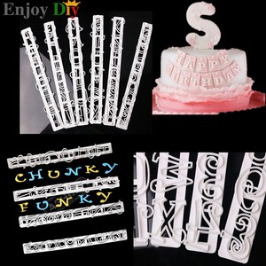 6Pcs Fondant Cake Alphabet Number Letter Decorating Cutter 6Pcs Fondant Cake Alphabet Number Letter Decorating Cutter