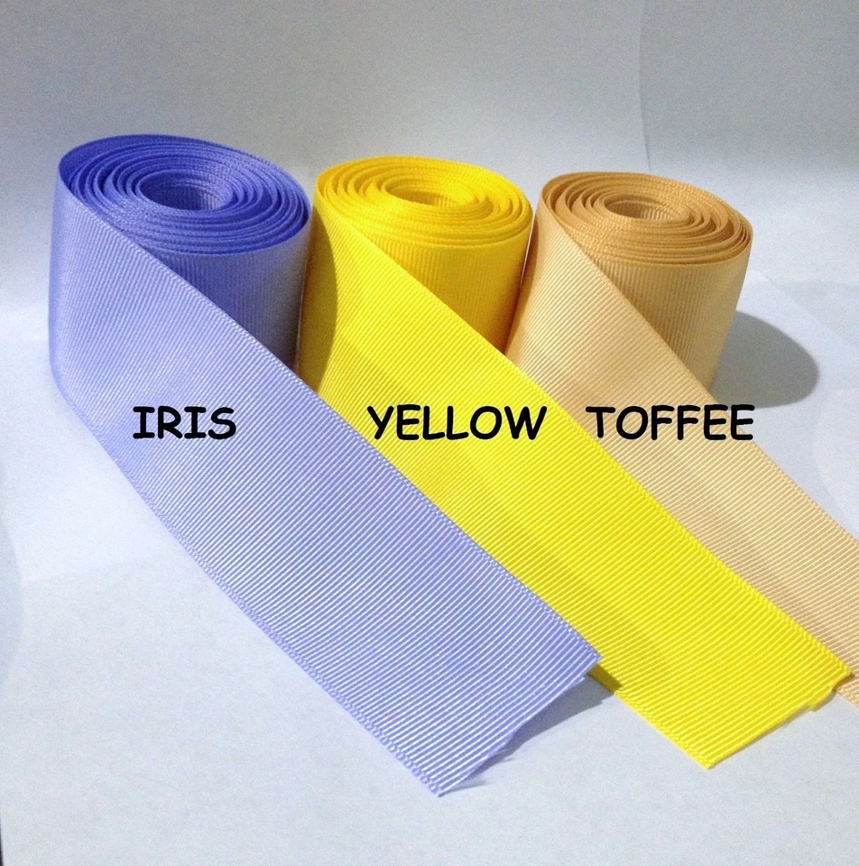 3/8", 5/8", 7/8", 1.5" Grosgrain Ribbon  5 Yards of 1 Color Solid Bulk Wholesale - Image 4 of 4