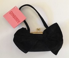 NWT Gymboree Holiday Classics Black Velveteen Bow Purse