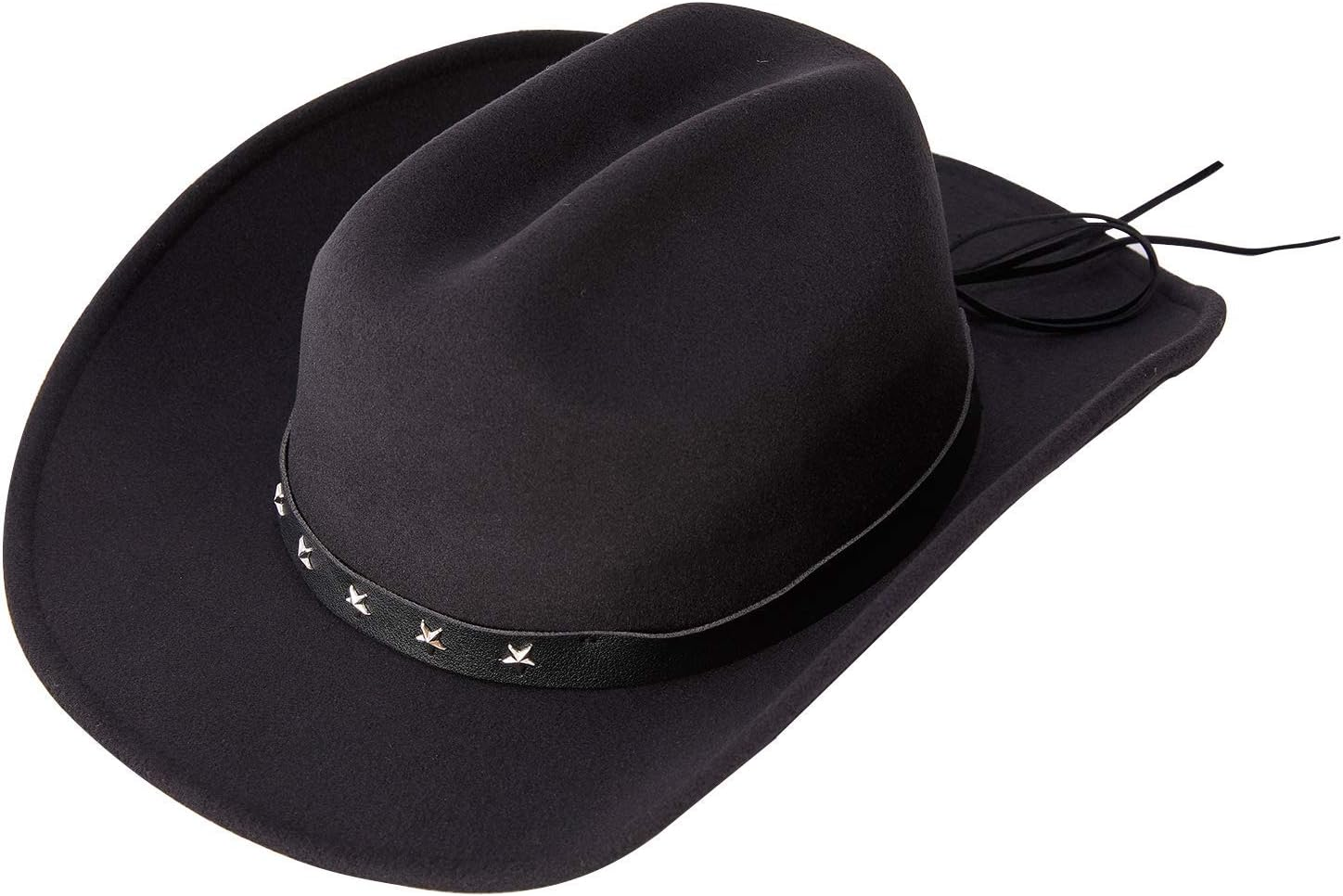 Western Cowboy Hats Cowgirl Sheriff Hat Wide Brim Felt Fedora Men Women Cosplay