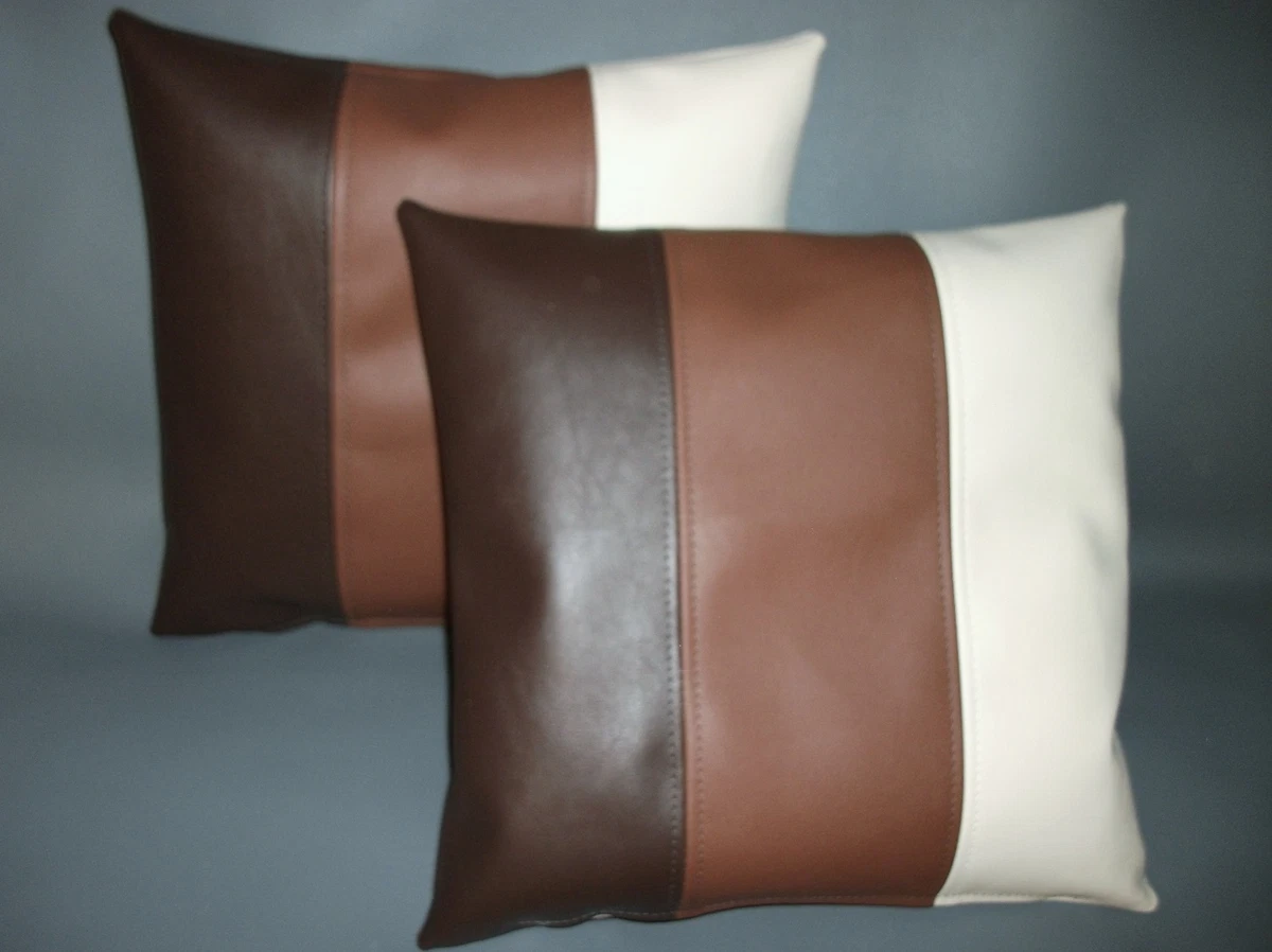 Faux top leather cushion
