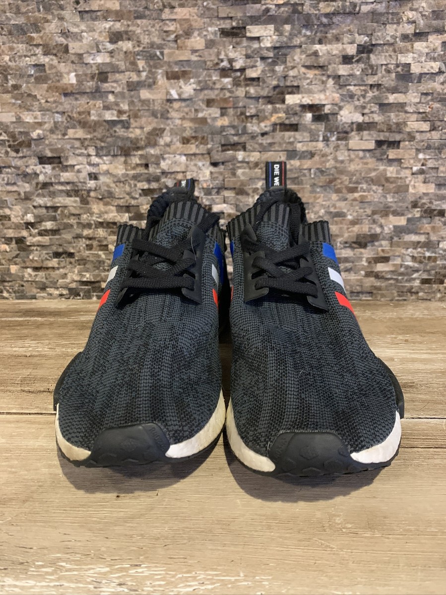 Adidas NMD R1 Primeknit Tri Color Black Size 12.5 BB2887 | eBay