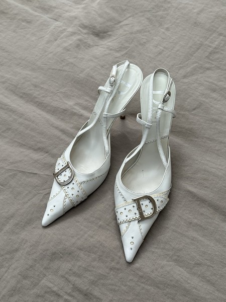 Vintage Dior Slingback Heels 41
