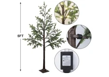 Dr. Dudu 5ft Artificial Prelit Tree Home Office