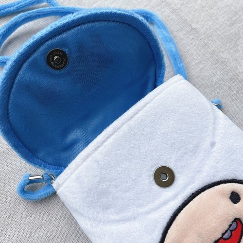 Adventure Time Finn Figure Plush Card Holder Bag Coin Purse Shoulder Bag Wallet - Picture 3 of 5