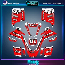 Yamaha Blaster Yfs 200 Yfs200 Decals Graphics Stickers Full Kit Atv Quad Wrap