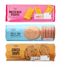M&S Milk Biscuits Malted Milk, Tea Biscuits & Ginger Snap