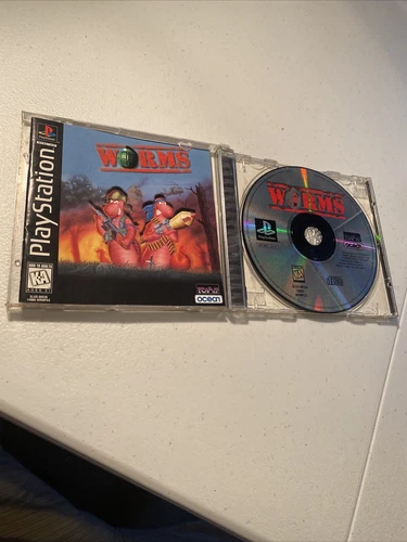 WORMS ORIGINAL COMPLETE CIB PLAYSTATION PS1 PSX GAME