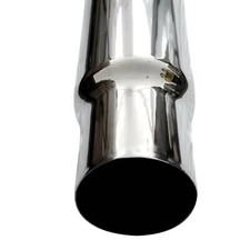 Tubo De Escape Cromado De 5" De Diámetro X 36" De Largo - Para Semi Camión, Tip Clamp-on, Acero Cromado
