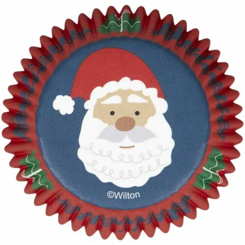 Christmas Cupcake Cases Santa Wilton Baking Cups Muffin Baking Fairy Cake 75Pk - Picture 8 of 21