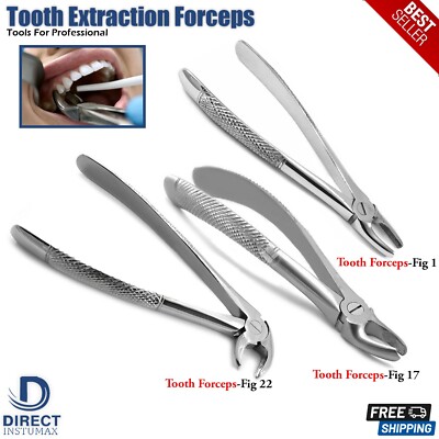 Dental Tooth Extraction Forceps Incisors Canine Pedo Extracting Forceps Set Of 3