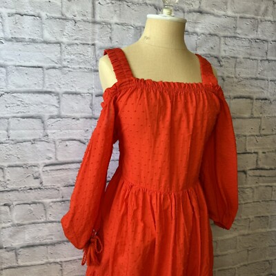 h&m burnt orange dress Women's Burnt orange/striped Textured Jersey Dress