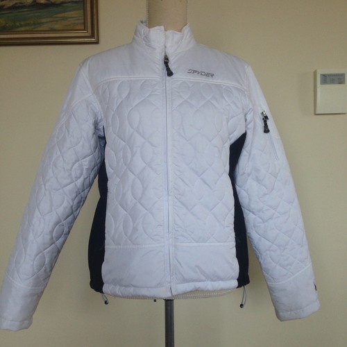 Spyder Women's White Ski Jacket Puffy 