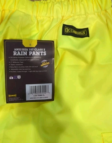 OccuNomix Rain Pants New W/tags Size L image 6