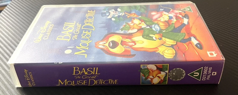 Basil The Great Mouse Detective VHS Tape Cert U Disney Animated Distributed UK - Image 3 of 4