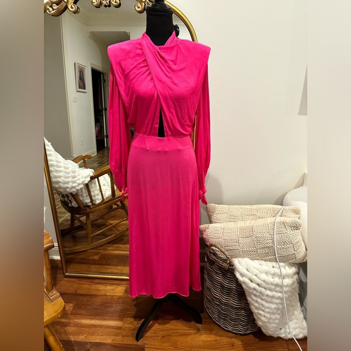 farm rio draped satin maxi dress Farm Rio Yellow Gold Sun Jacquard Maxi Dress