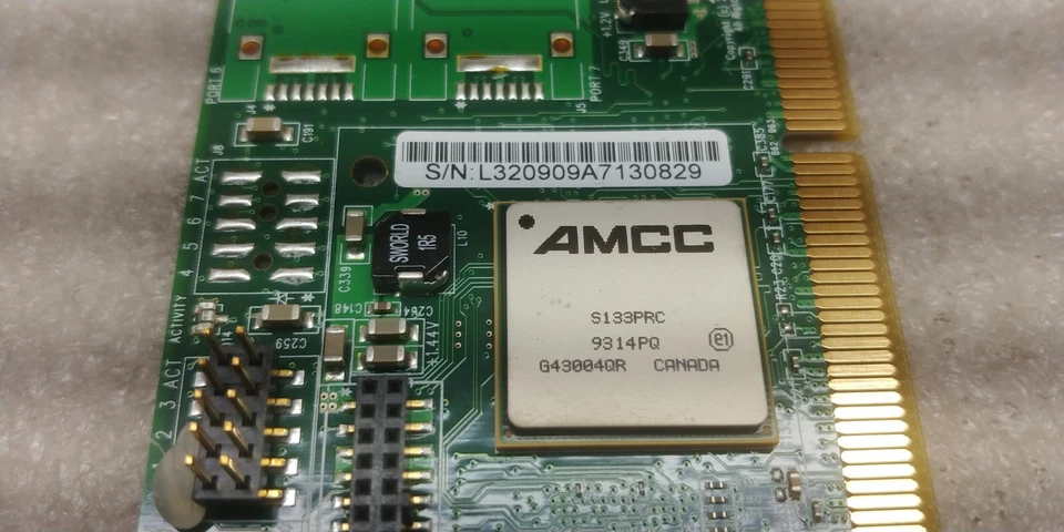 AMCC 3WARE 9550SX-4/8LP SI-Port PCI SATA RAID Controller Card P/N: 700-3189-05!! - Image 4 of 4