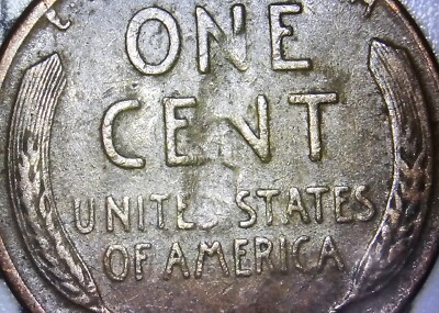 1945-D Wheat Penny Strike Through Error On Reverse ***SEE PHOTOS!***