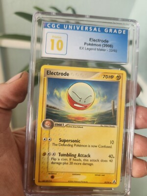POP 7) CGC 10 PRISTINE Pokémon Card Electrode 32/92 EX Legend