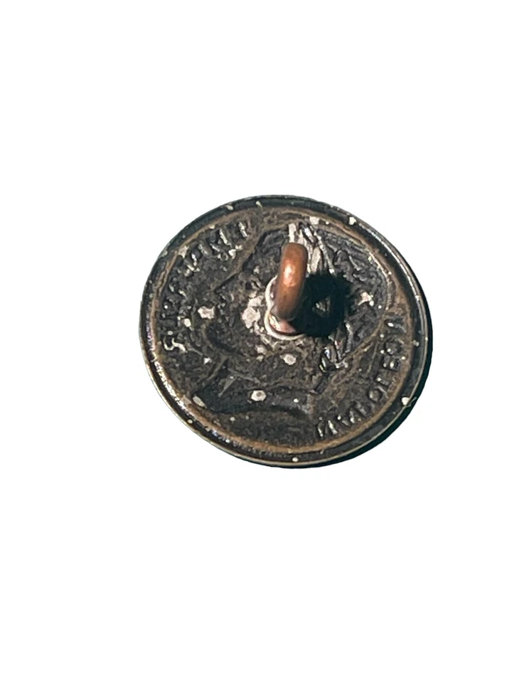 Vintage Napoleon Brass Uniform Button Empereur Bonaparte Military Style 15mm - Image 3 of 4