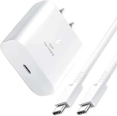 Original 45W Fast Wall Charger+Type C Cable For Samsung A16 A15 A26 35 36 A56 06