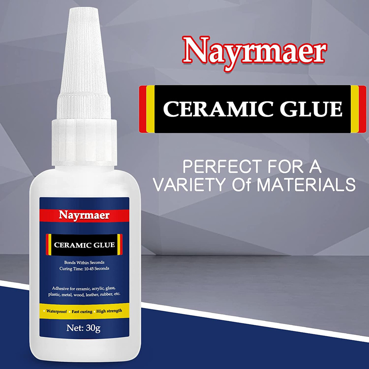 Ceramic Glue, 30g Glue for Porcelain and Pottery Repair, Instant Strong Glue for