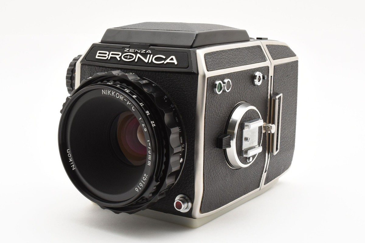 Zenza Bronica EC + Nikkor PC 75mm f/2.8 Lens [ TOP MINT w