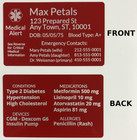 Free Custom Engraving - Allergies, Medicines ⚕️Medical Alert Metal Wallet Card -