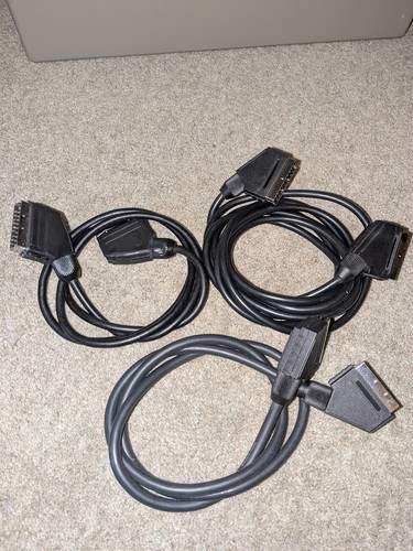 3x Scart Kabel 5m & 2m gute Qualität TV Video Sat