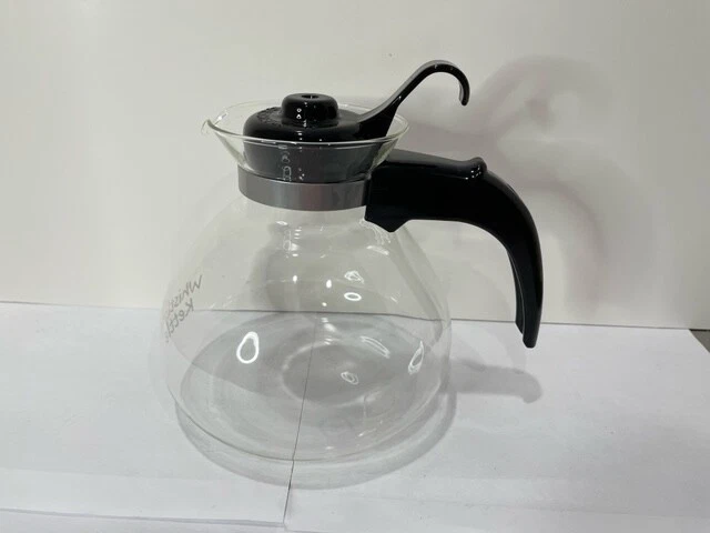 Tea Kettle Pot 12-Cup Glass Electric Gas Stovetop Whistle Lid Stove Boil  Water