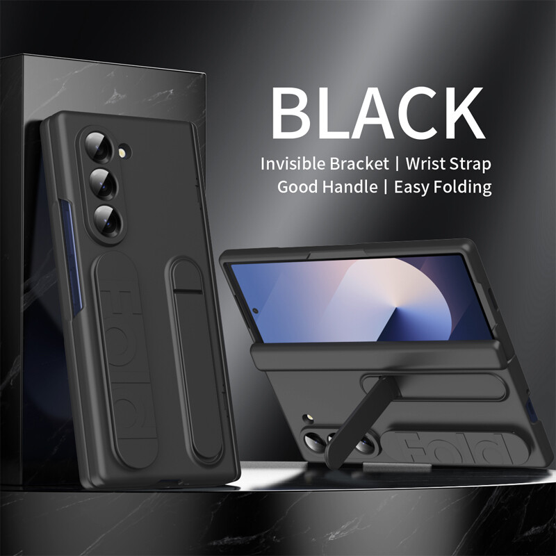 For Samsung Galaxy Z Fold 6 5 4 Wristband Strap Case Shockproof Cover with Stand-image