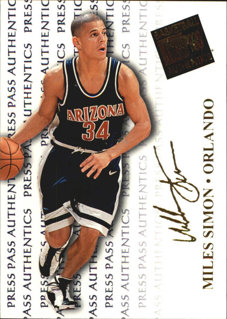 1998 Press Pass Authentics #26 Miles Simon