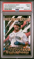 2022 Bowman's Best Julio Rodriguez RC Masterpieces Atomic PSA 9 - Mariners