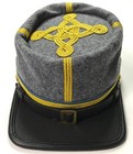 CIVIL WAR CONFEDERATE CSA COLONEL MAJOR INFANTRY OFFICER KEPI FORAGE CAP-LARGE — photo 3