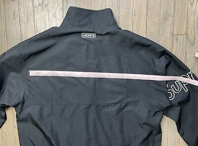 Supreme Lacoste Track Jacket Black Men's Size Medium SS17 Supreme Lacoste Track Jacket Black Men's Size Medium SS17
