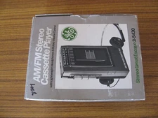 VTG GE 3-5430 Portable AM/FM Radio Cassette Player Stereo Tape Deck New Unused