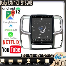 13" Car Multimedia Player Navigation Gps Stereo Carplay For Dodge Ram 2013-2018
