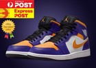 NIKE Air Jordan 1 mid  "lakers"  SIZE 12 (SEND EXPRESS)