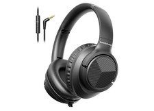 Headphones Wired with Microphone, Over Ear Foldable 3.5mm Plug in Headphones ...