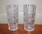 Vintage Pair of Waterford Marquis Crosby pattern Highball Glasses Tumblers 6" H