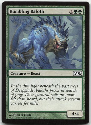 Rumbling Baloth 193 Common Magic 2014 (M14) NM MTG