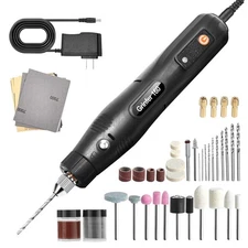 12V Wired Electric Resin Drill and Polishing Kit, 5-Speed Adjustable, 46-Piec...