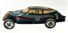 Vintage Marx Mechanical "Speedway Racer" Key Windup Tin Litho Car #3 Bluestreak