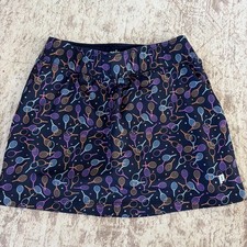 Prince Racket Print Tennis Skirt Skort Girls 10-12 Navy EUC